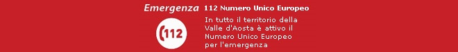 Emergenza 112 numero unico europe. In tutto il territorio dellal Valle d'Aosta  attivo il Numero Unico Europero per l'emergenza