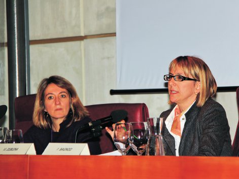 Il convegno di Aosta, Paola Andreolini e Manuela Zublena.
