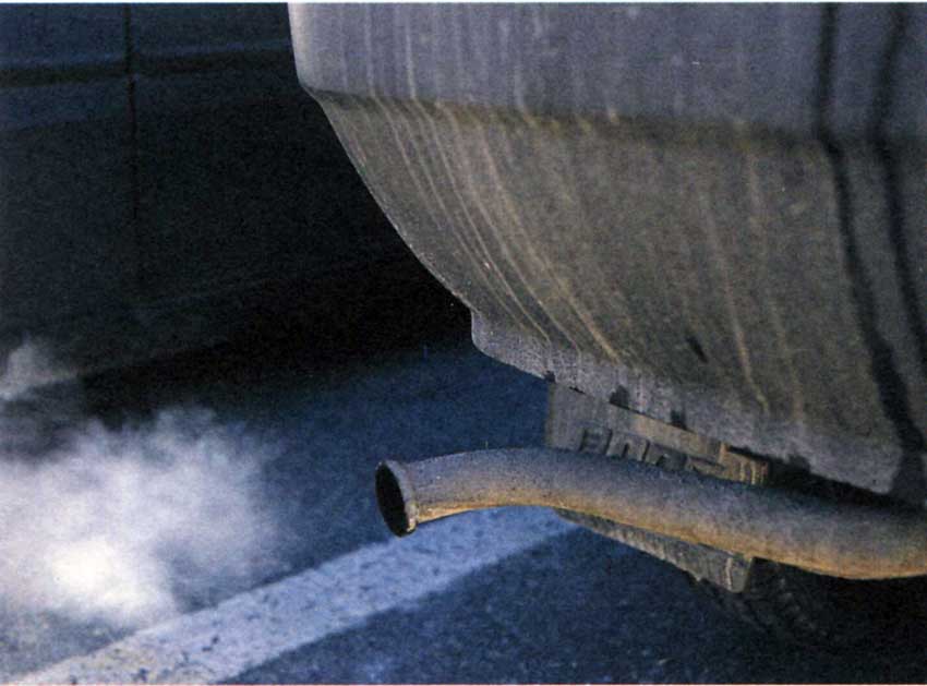 Gas di scarico: un'importante causa di inquinamento.