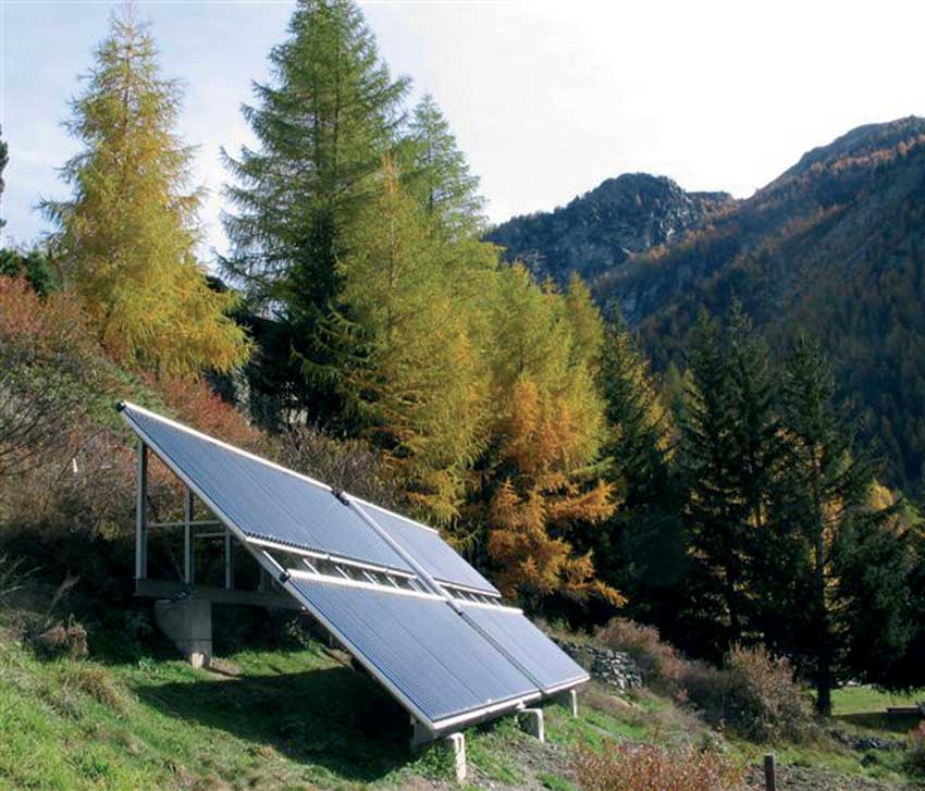 Impianto solare termico.