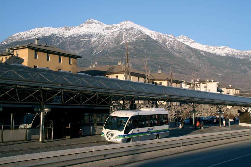 Trasporto pubblico in Aosta.