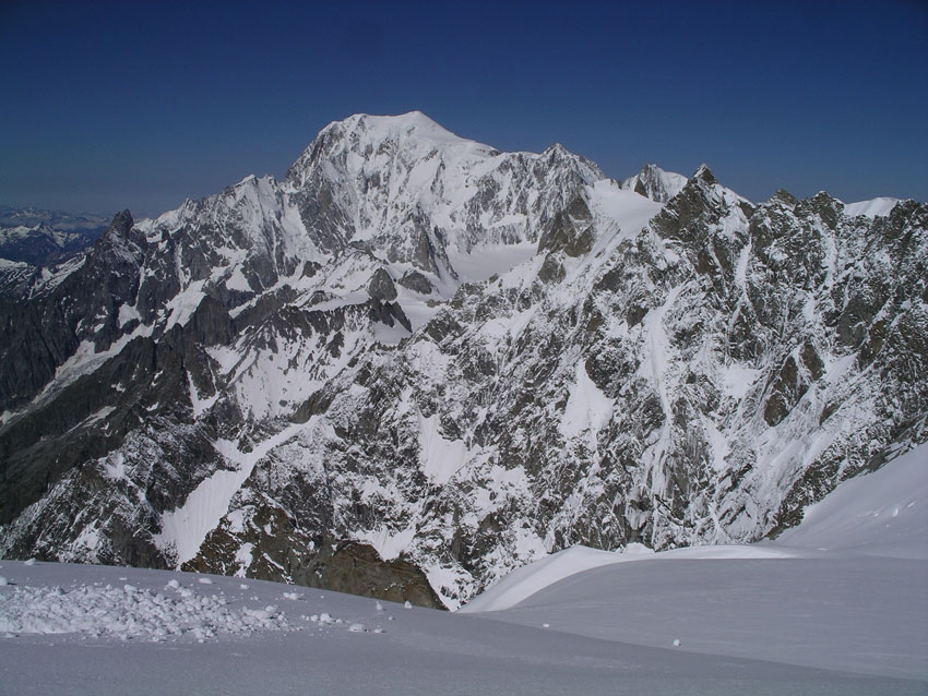 Vista panoramica dalle Grandes Jorasses.