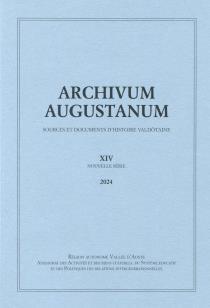 Copertina del volume 14 nella collana Archivum Augustanum