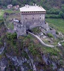 Le château de Verrès, côté sud