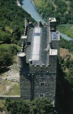 Vue aérienne du château. Après la restauration (Photo: ASBC)