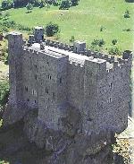 Vue aérienne du château, côté nord (Photo : ASBC)