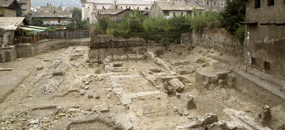 Aosta, scavi archeologici del Foro romano