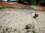 Fouilles archéologiques dans un site rural