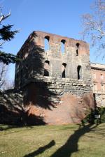 Torre del tratto di cinta muraria meridionale, detta “du Pailleron” (piazza Manzetti)