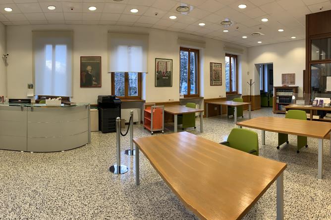 La sala di consultazione