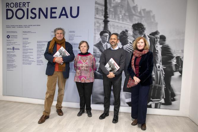 Robert Doisneau. 4 mars 2022, inauguration de l'exposition au Centre Saint-Bénin d'Aoste.