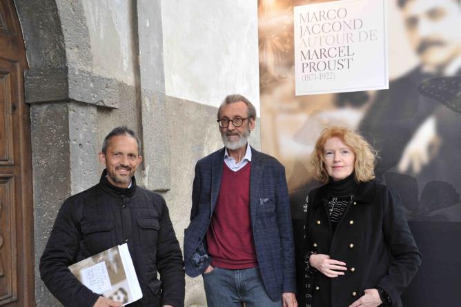 Marco Jaccond - Autour de Marcel Proust. 8 avril 2022, inauguration de l'exposition à l'Église Saint-Laurent d'Aoste.