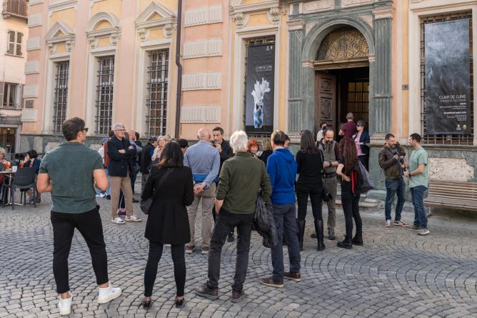 Aosta, Hôtel des États Inaugurazione Massimo Sacchetti. Clair de lune. 12 aprile 2024