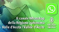 Registrati sul nuovo canale WhatsApp Regione autonoma Valle d'Aosta